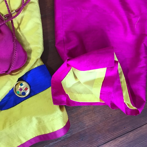 Vintage Rare Henri Bendel 100% Silk Suit/ matching bag - Picture 6 of 9